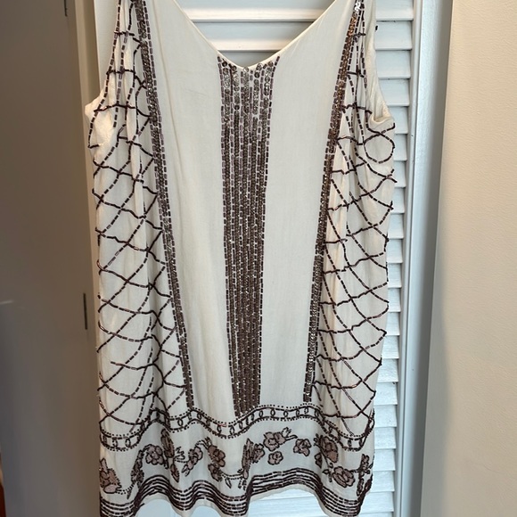Rahi Cali Beaded Tank, Size Small - Picture 1 of 4